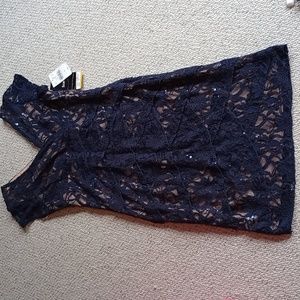 NWT Women's Scarlett Blue Sequin Laced dress